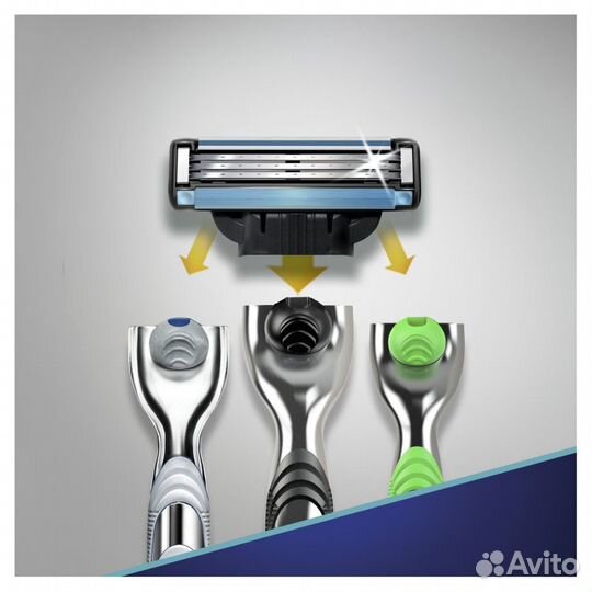 8 кассет Gillette mach 3 и mach 3 turbo 12 кассет