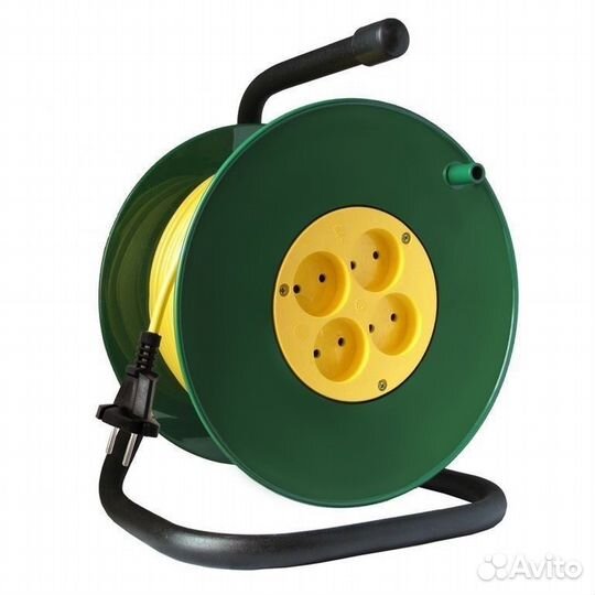Удлинитель Союз на катушке 4 гнезда 40 м. 2.2 кВт
