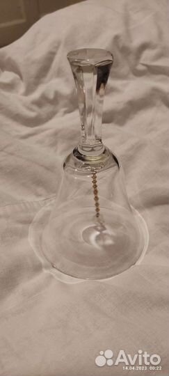 Колокольчик стеклянный, сувенирный, СССР