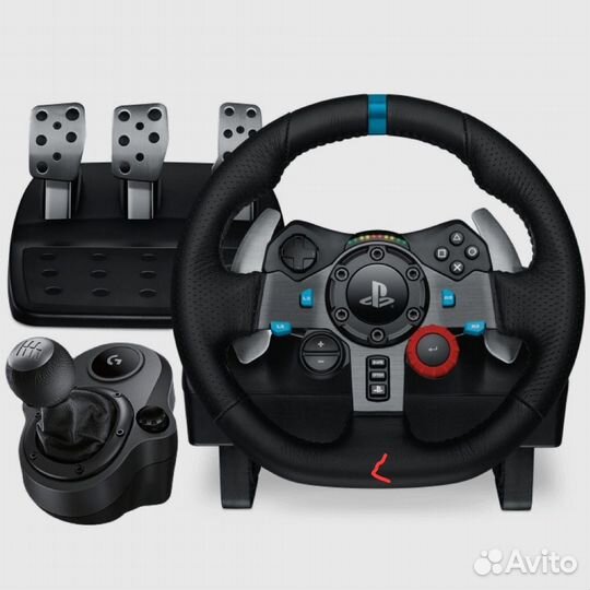 Игровой руль Logitech G29 + коробка передач