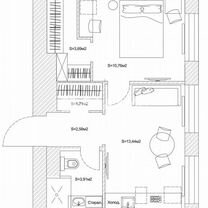 2-к. апартаменты, 38 м², 8/15 эт., Москва