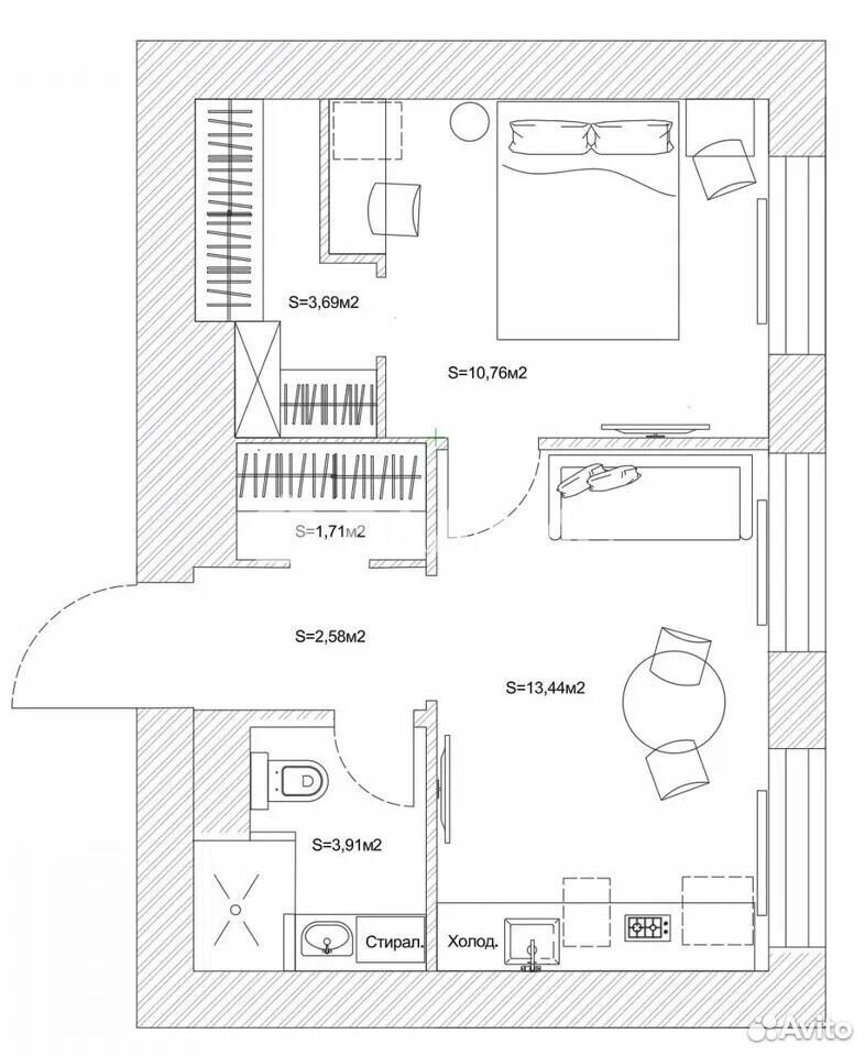 2-к. апартаменты, 38 м², 8/15 эт., Москва