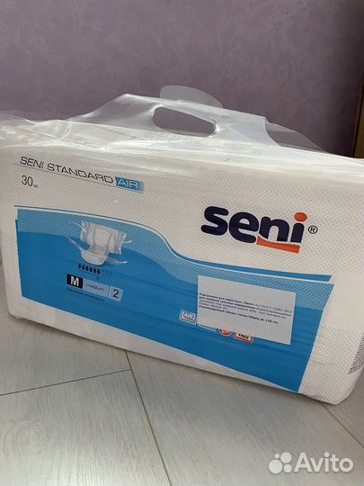 Подгузники для взрослых seni standart air М, 30 шт