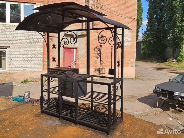 Мангал с мойкой