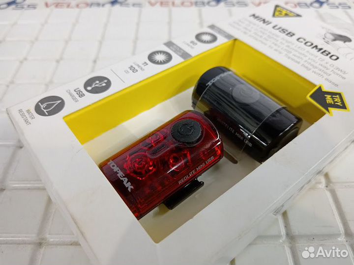 Комплект фонарей Topeak mini USB combo