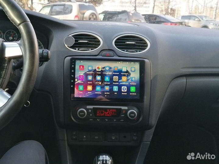 Магнитола Ford Focus 2 черная Android