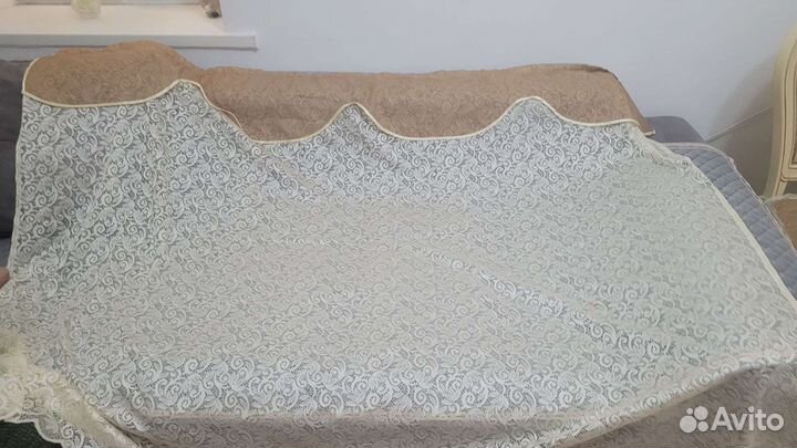 Тюль на кухню короткая