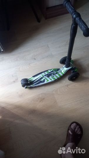 Самокат детский трехколесный светящиеся колеса