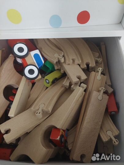 Деревянная железная дорога IKEA несколько наборов