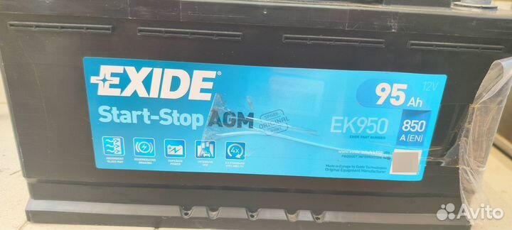 Аккумулятор exide Start-Stop agm