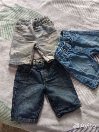 Джинсовые шорты для мальчика 3-4 года