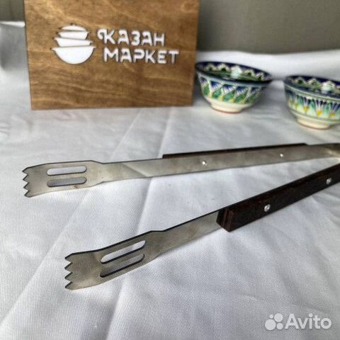 Щипцы для мяса из нержавейки, 33 см