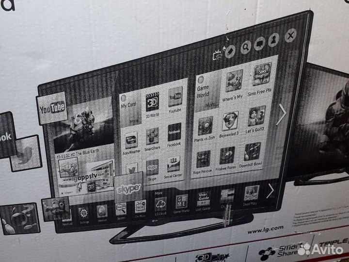 Телевизор LG smart TV Cinema 3D.42D