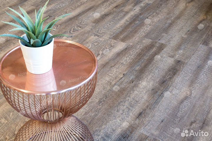 Кварцвиниловая клеевая плитка Alpine Floor