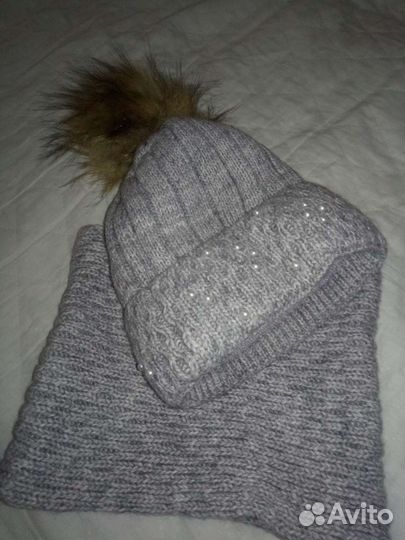 Шапка и снуд на девочку