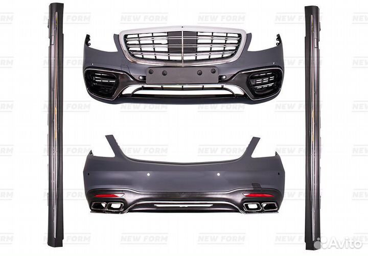 Обвес 63 AMG Mercedes S class 222