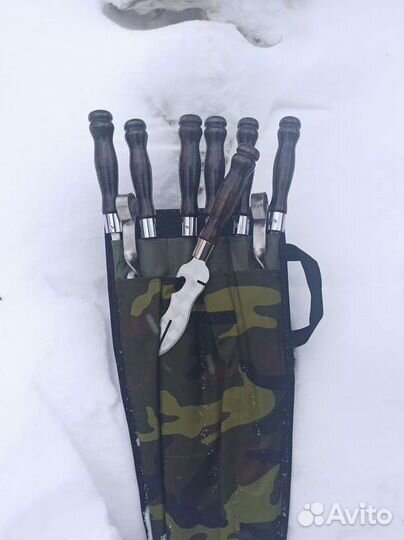 Набор шампуров с ножом