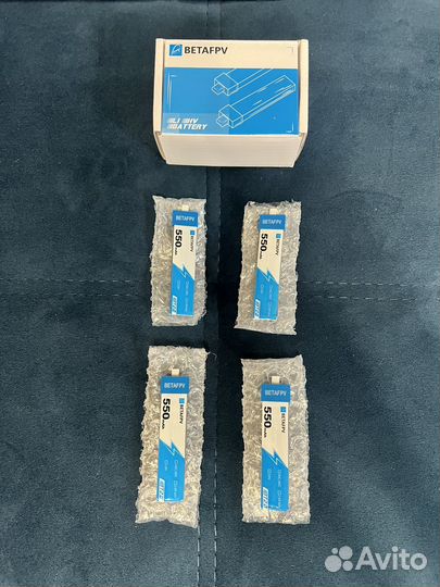 FPV аккумуляторы 1s Betafpv 550mAh 3.8v 40C/80C