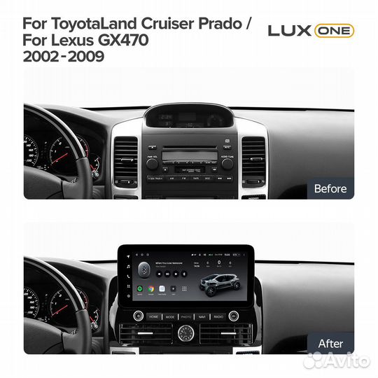 Магнитола Teyes Lux One Toyota Prado 120 2002-2009