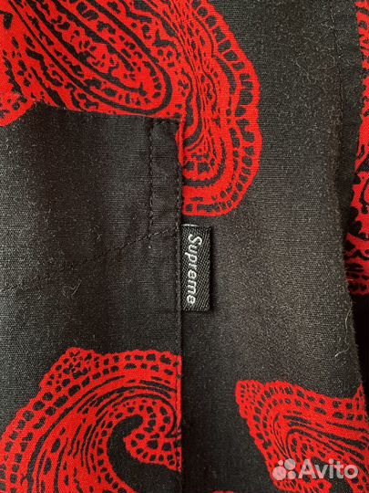 Редкая рубашка Supreme Paisley оригинал