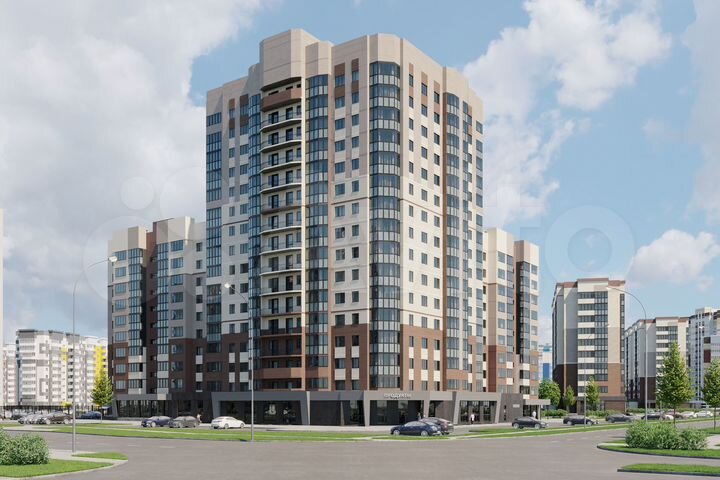 2-к. квартира, 67,5 м², 2/16 эт.