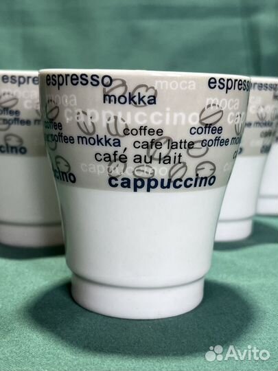 Набор Чашка кофейная 100 мл. 6 шт без ручки