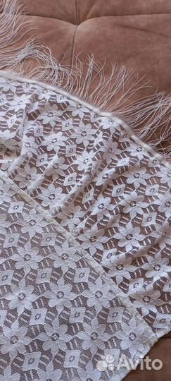 Гипюровое винтажное покрывало