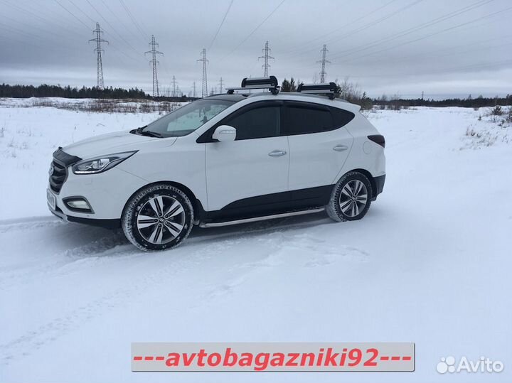 Багажник на Hyundai IX35 интегрированный рейлинг