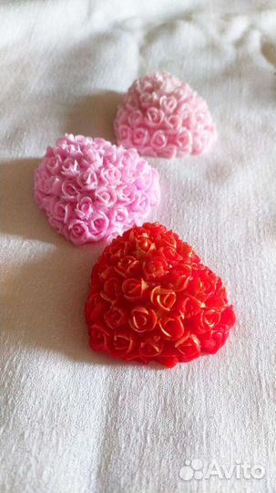 Мыло сердечко валентинка, комплимент, бомбоньерка