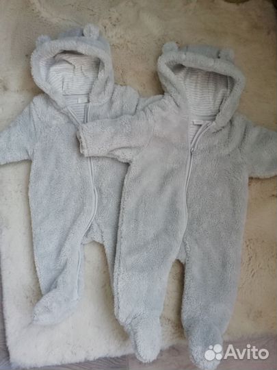 Комбинезон плюшевый next 3-6