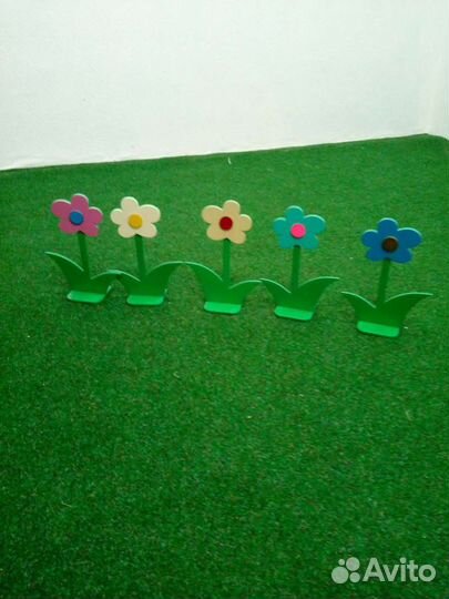 Цветы деревянные для детских фотосессий