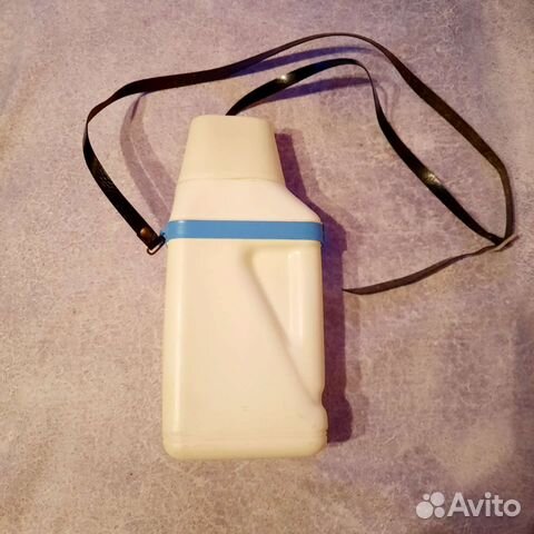 Ретро фляжка походная пластиковая. СССР