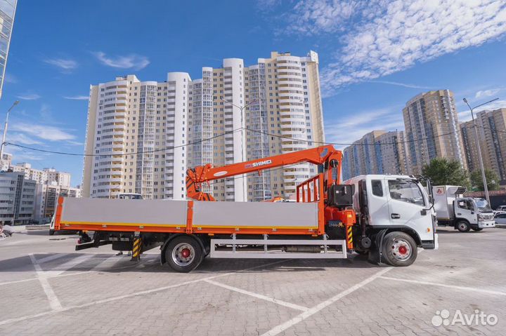 Бортовой грузовик DongFeng C120L с КМУ Shimei, 2024