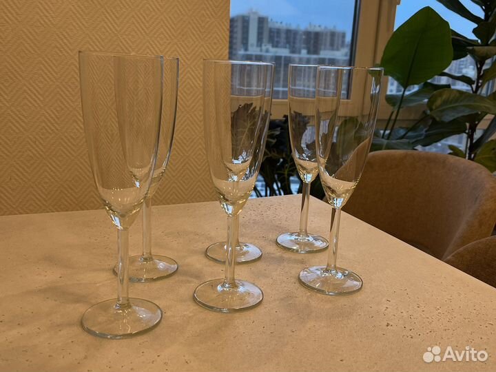 Бокалы для шампанского IKEA 6 штук