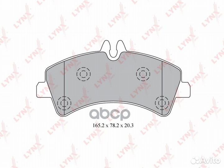 Колодки тормозные дисковые зад BD5344 lynxauto