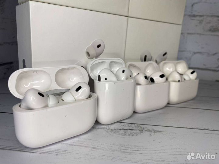 AirPods 2, 3, Pro, Pro 2 (гарантия + чехол)