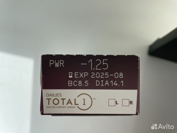 Alcon Контактные линзы -1.25 dailies total1, 30 шт