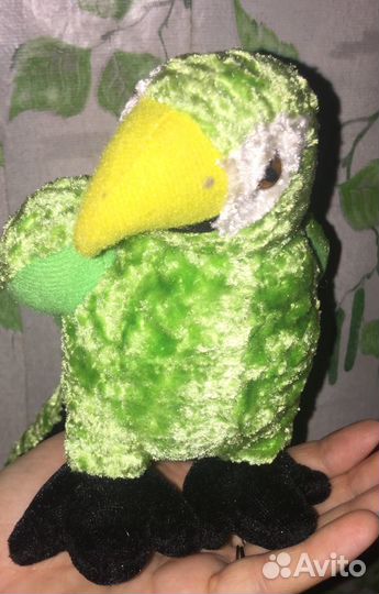 Попугай мягкая игрушка