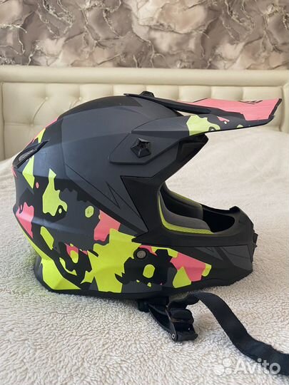 Детский мото шлем