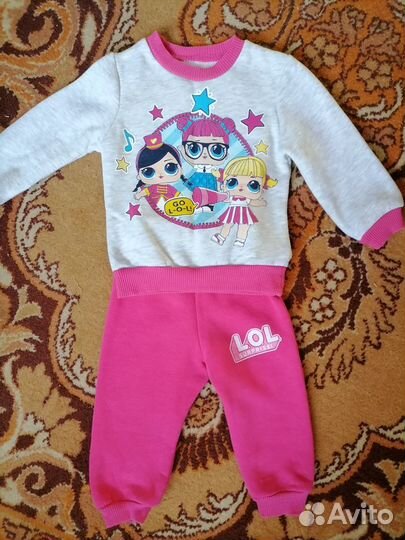 Флисовый костюм для девочки