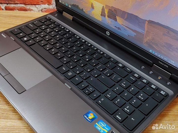 Домашний Ноутбук HP ProBook i3 SSD windows 10 8gb