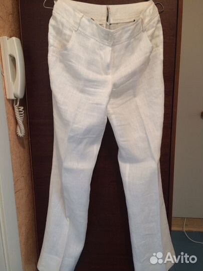 Летний брючный костюм (лён) размер 42, рост 164-16