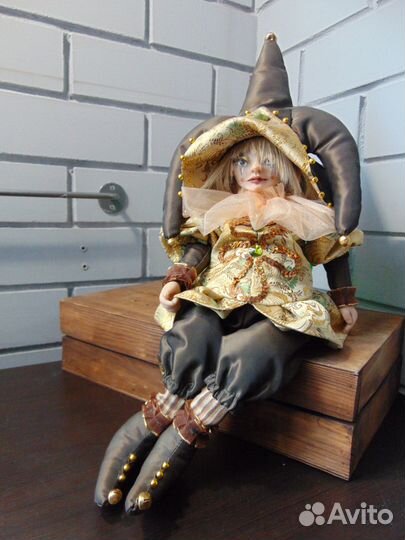 Авторская кукла Арлекин
