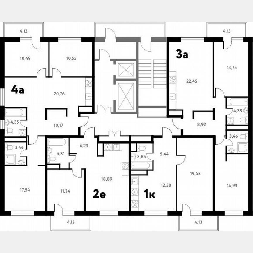 1-к. квартира, 40,5 м², 9/17 эт.
