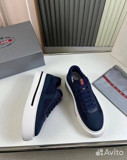 Кеды Prada цвет синий