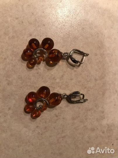 Серьги серебро