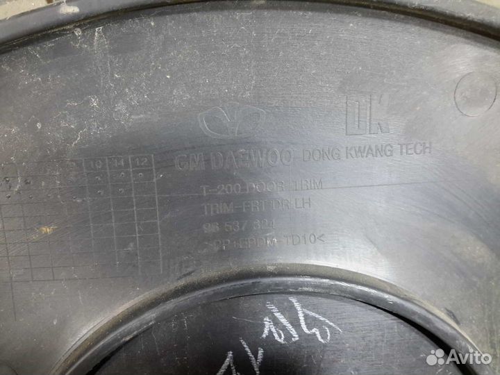 Обшивка двери передняя левая Chevrolet Aveo T200