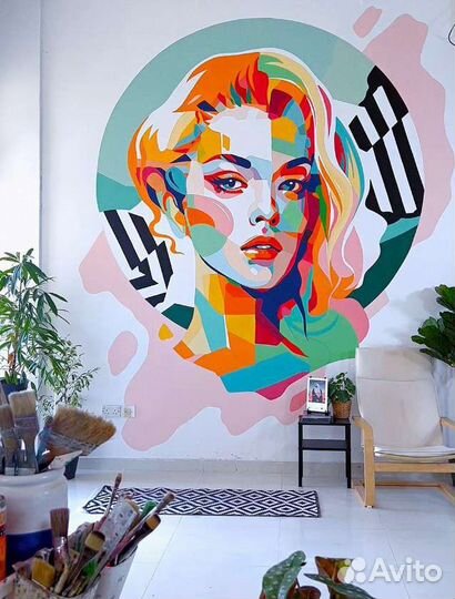 Роспись стен квартиры/офиса