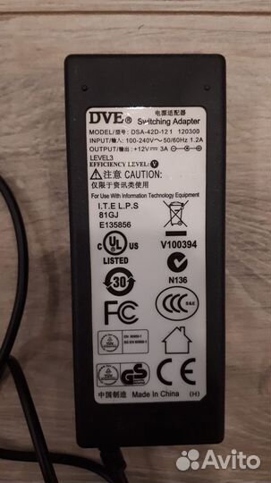 Блок питания DVE DSA-42D-12