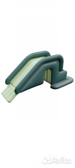 Детский надувной бассейн с горкой